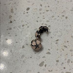 Pandora Pink Flower Clips